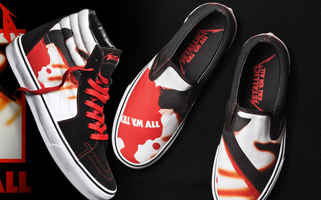 Vans edición especial de Metallica.