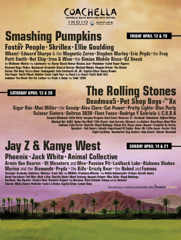 Se acerca el anuncio de Coachella 2013 y los ánimos siguen creciendo