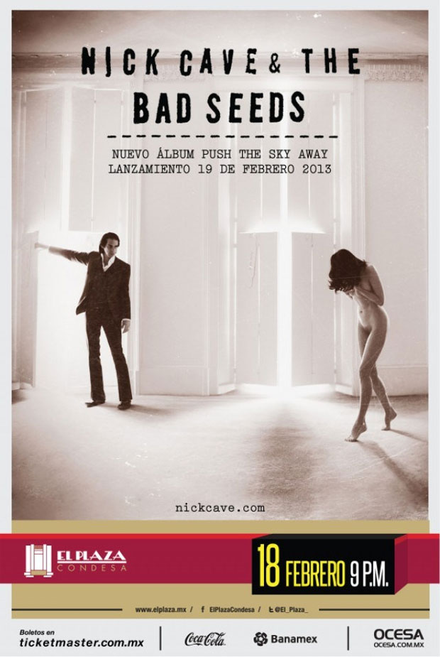 Póster de Nick Cave & the Bad Seeds en El Plaza Condesa