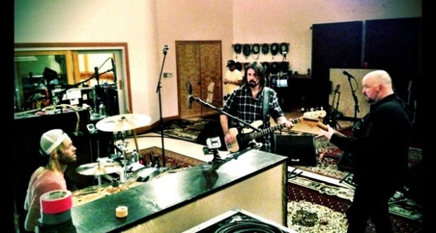 Dave Grohl en el estudio