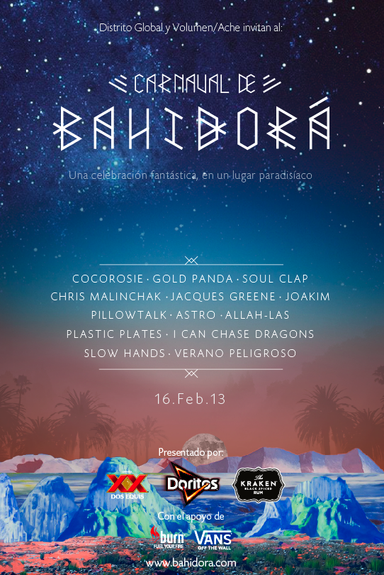 Póster oficial del Carnaval de Bahidorá