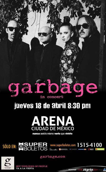 Garbage en la Arena Ciudad de México