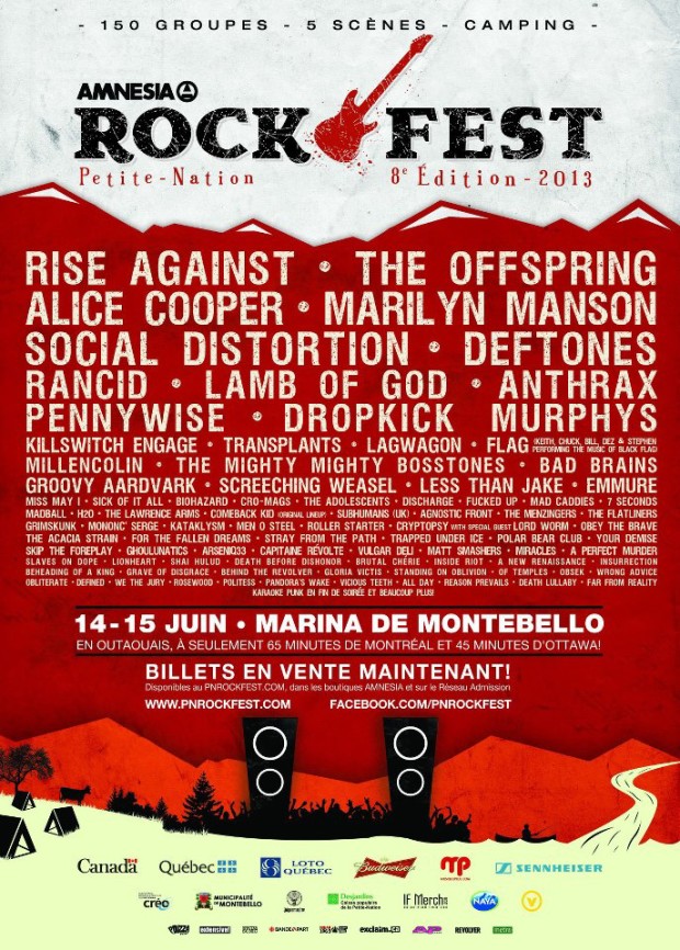 Póster del Amnesia Rock Fest 2013