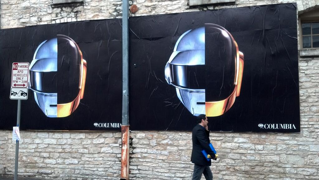 Carteleras de Daft Punk en el SXSW 2013