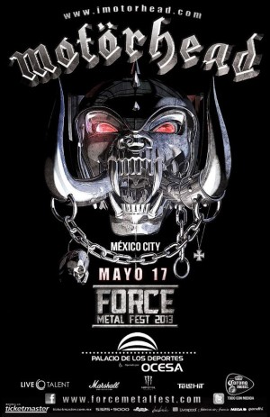 Póster del Force Fest 2013 en México.