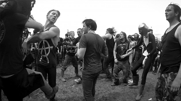 Mosh pit en el Download Festival 2013.