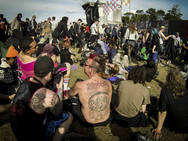 Tatuajes tan impactantes se avistan en este festival constantemente.