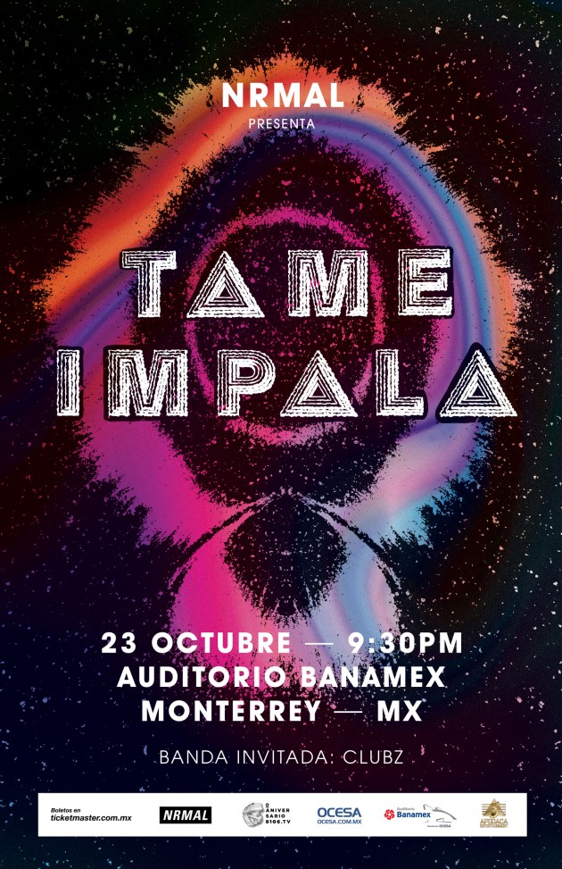 Póster del show en Monterrey.