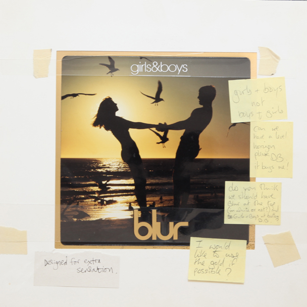 Arte retrabajado del sencillo "Girls & Boys" de Blur.