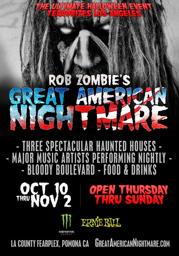 Póster del festival de Rob Zombie.