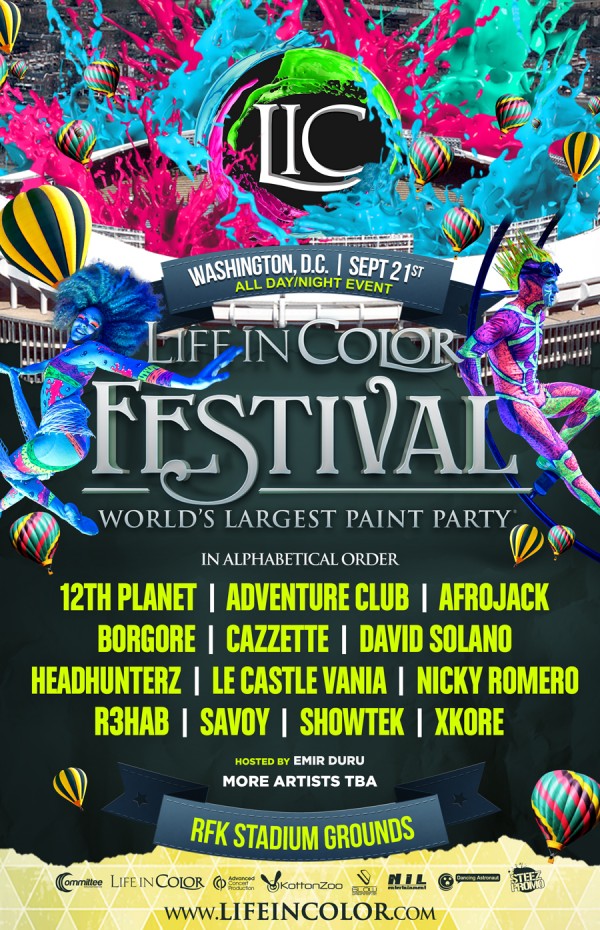 Poster del festival Life In Color.