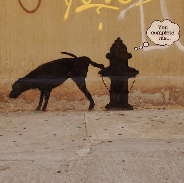 Banksy-NYC-You-Complete-Me-Dog-Fire-Hydrant