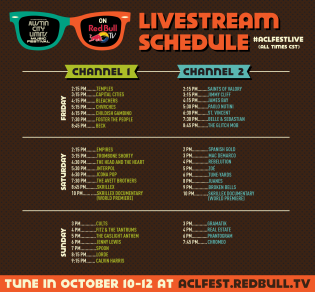 ACL2014-Livestream-Lineup