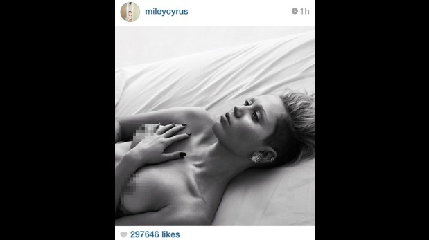 miley topless