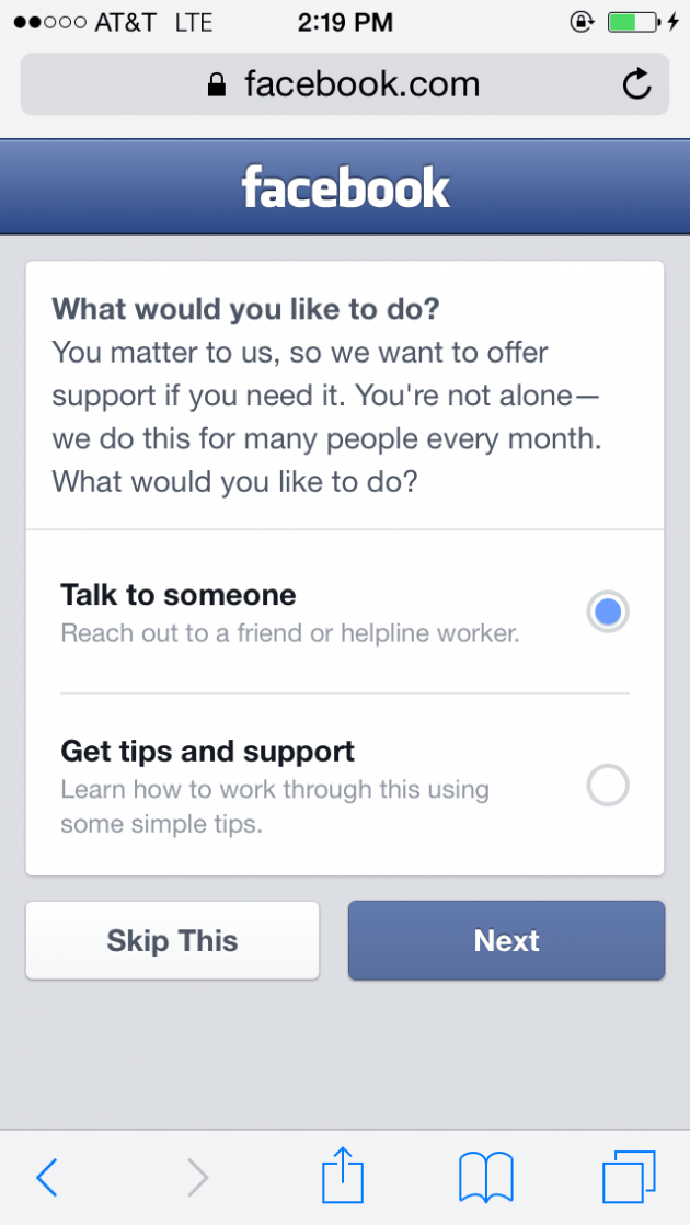 Facebook estrenó una herramienta para prevenir el suicidio
