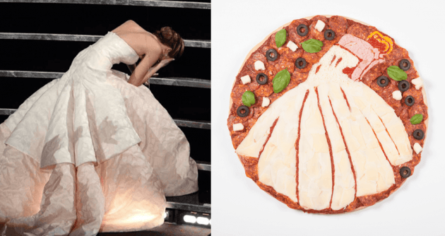 Premios Óscar: los mejores momentos recreados con pizza