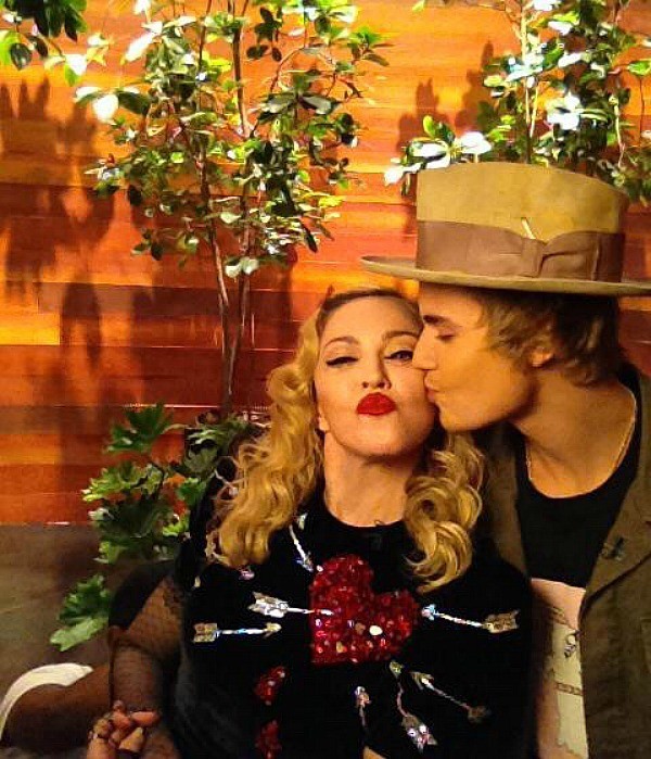 Justin-Bieber-kissing-Madonna-in-a-snapchat-reveal-on-The-Ellen-DeGeneres-Show-which-aired-Wednesday-March-18