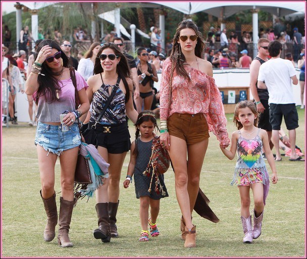 Alessandra Ambrosio Enjoys Coachella With Her Daughter