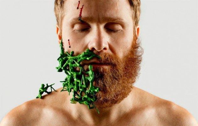 Guy-shaves-half-his-beard-then-glues-in-random-objects-to-make-it-whole-again3-650x414