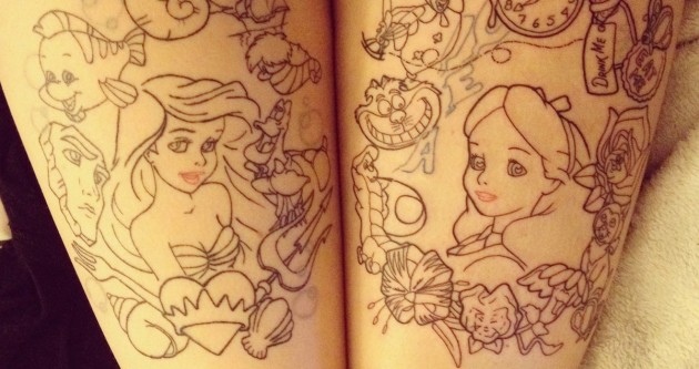disney-tattoo-sleeve-tumblr_mw6sx96u3b1ryk2xfo1_-awesome