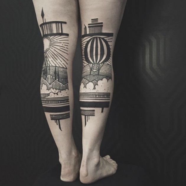 Seeing-these-amazing-overlapping-leg-tattoos-will-make-you-want-to-get-one1-650x650