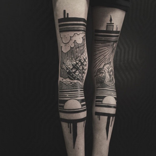 Seeing-these-amazing-overlapping-leg-tattoos-will-make-you-want-to-get-one3-650x650