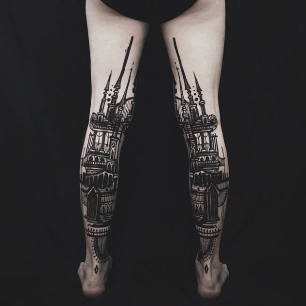 Seeing-these-amazing-overlapping-leg-tattoos-will-make-you-want-to-get-one4-650x650