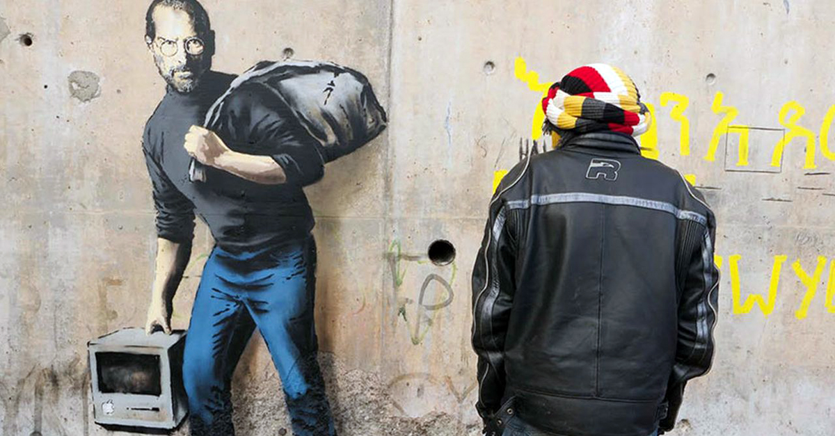 Banksy-Steve Jobs