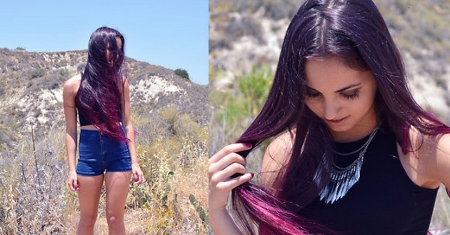 cabello-morado-oscuro