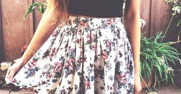 faldas-florales-chica