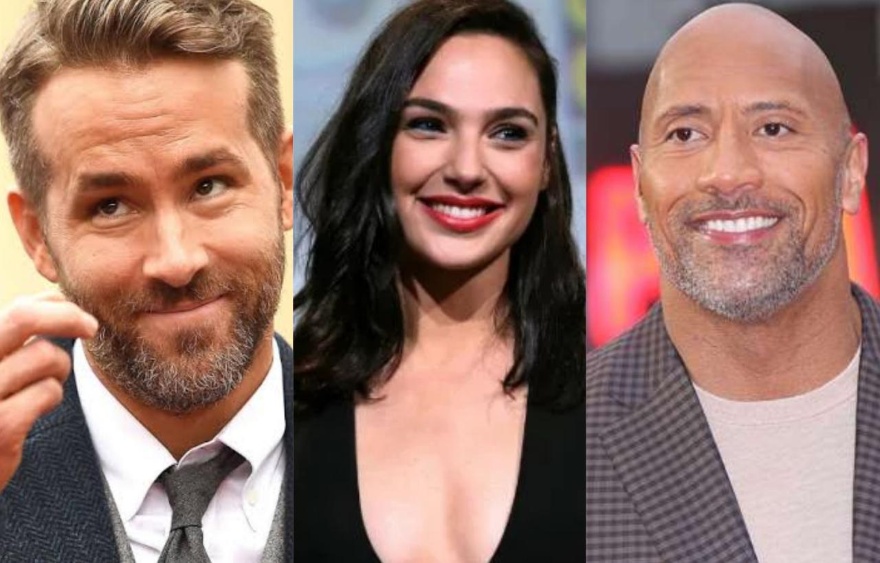 Ryan Reynolds, Gal Gadot y Dwayne Johnson protagonizan Ryan Reynolds, Gal Gadot y Dwayne Johnson protagonizan
