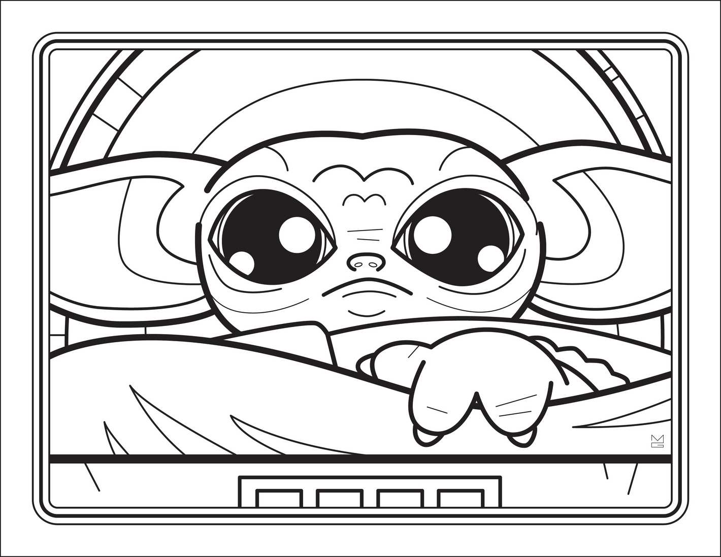 Descarga este adorable libro para colorear de quotBaby Yoda