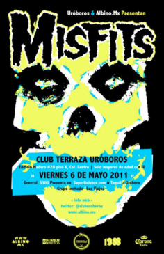 Flyer de Misfits en México