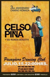 Boletos gratis para Celso Piña y su Ronda Bogotá en Pasagüero