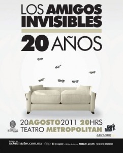 20 aniversario de Los Amigos Invisibles en el Teatro Metropólitan