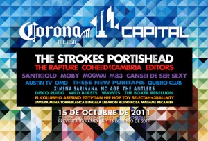 Horarios, mapa y cartel oficiales del Festival Corona Capital 2011