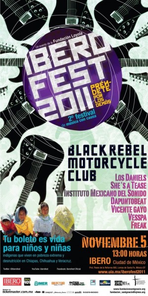 Horarios y cartel oficiales del Iberofest 2011 con Black Rebel Motorcycle Club