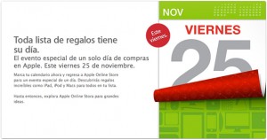 Descuentos de la venta especial de Apple Online Store hoy Viernes 25 de noviembre