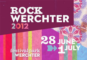 Cartel oficial del festival Rock Werchter 2012