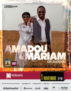 Hoy se presenta el dúo Amadou & Mariam en México