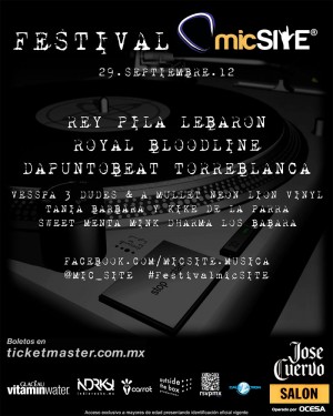 Festival micSITE con Rey Pila, Torreblanca, Dapuntobeat y más en el José Cuervo Salón