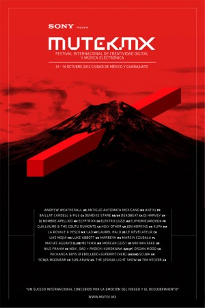 Cartel y programación oficial del festival MUTEK México 2012