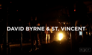 NPR comparte un concierto de David Byrne & St. Vincent