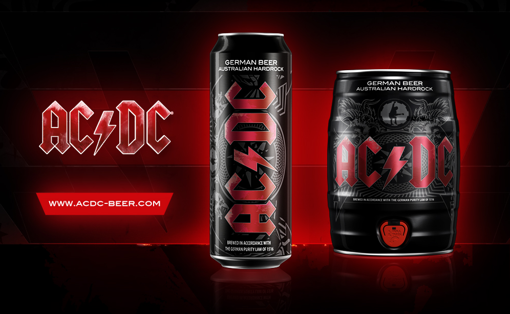 Para el calor... la cerveza oficial de AC/DC
