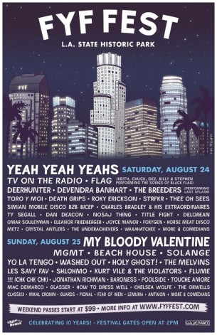 My Bloody Valentine, Yeah Yeah Yeahs y MGMT encabezan el FYF Fest