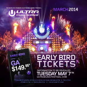 Los primeros boletos para Ultra Music Festival 2014 costarán $149 dólares