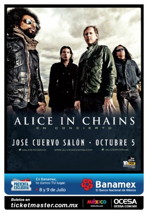 Boletos gratis para Alice in Chains en México