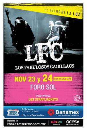 Los Fabulosos Cadillacs agregan una fecha a su gira por México