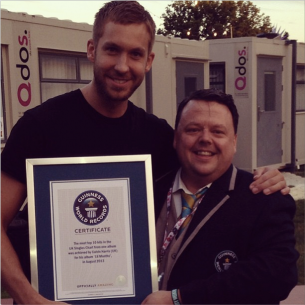 Calvin Harris se une a la lista de los Guinness Records