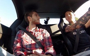 Deadmau5 entrevistó a Zedd en su Ferrari